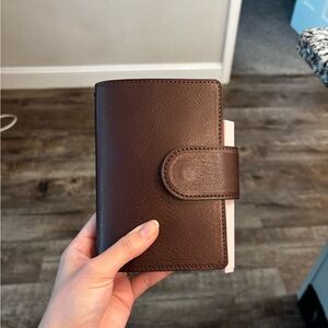 Leather pocket notebook cover